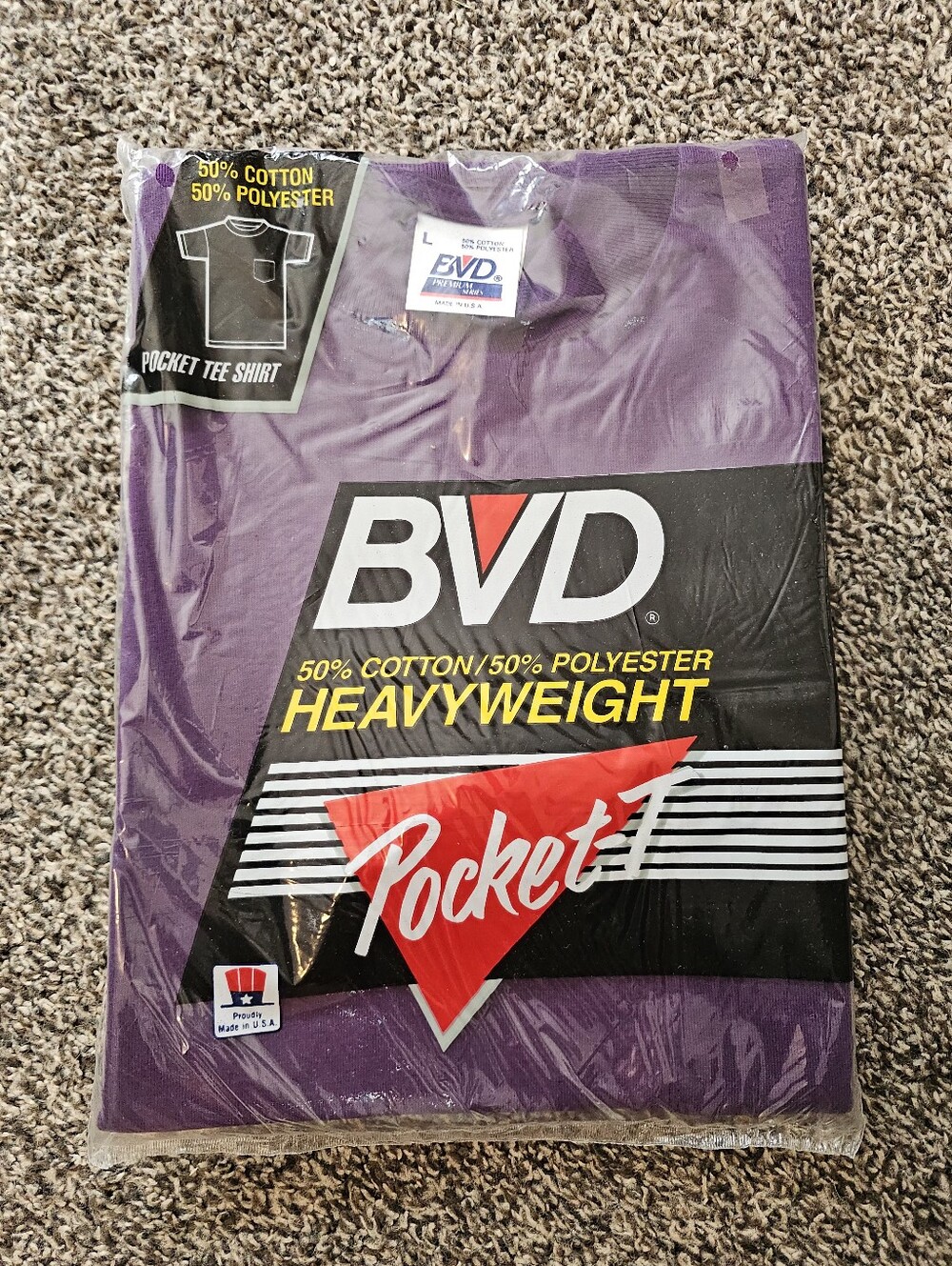 Vintage BVD Heavy Weight Pocket Tshirt sz Large